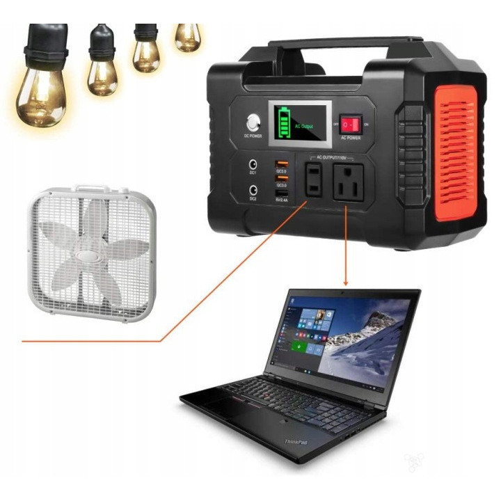 FlashFish E200 PRZENOŚNY Stacja Zasilania Powerbank +słoneczny panel 100 W