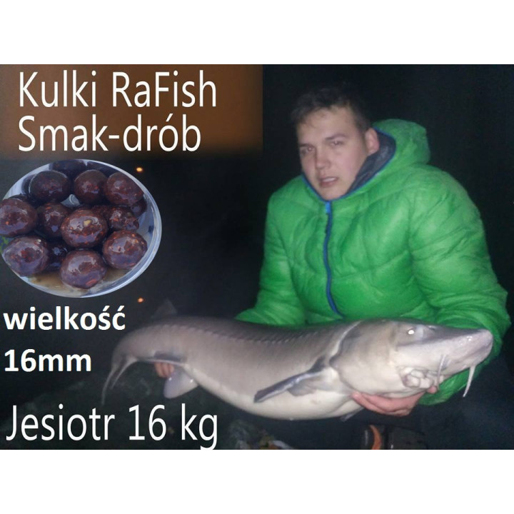 Drób 20mm 200ml Kulki Proteinowe Haczykowe RaFish